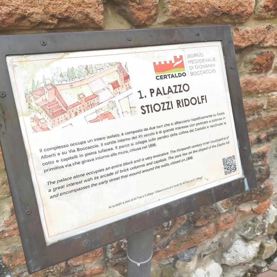 Palazzo Stiozzi Ridolfi Lejlighed Certaldo Eksteriør billede